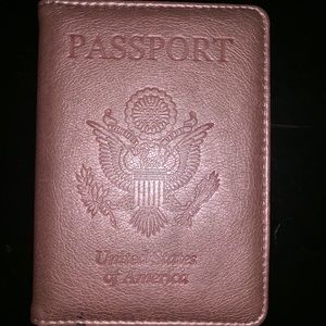 Rose Gold Passport Holder